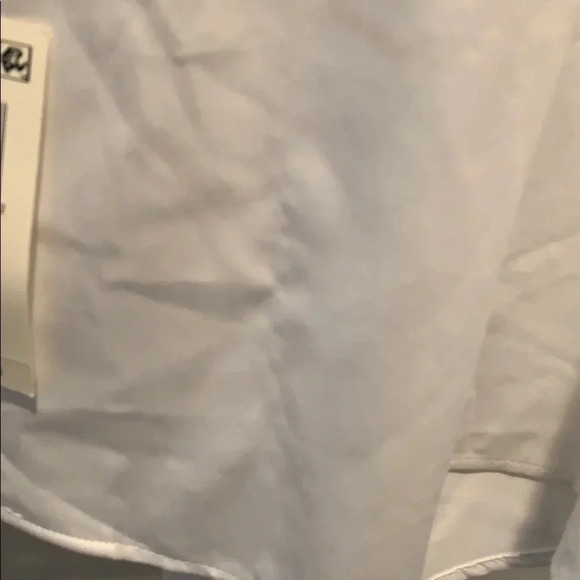 Van Heusen White Dress Shirt Regular Fit Flex Collar Solid Collar XL Size 17 New - Picture 8 of 8